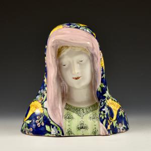 Busto de Madonna - Manufatura Minghetti, final do séc. XIX - início do séc. XX